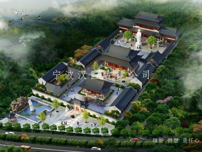 云南寺院古建规划设计-药师禅寺